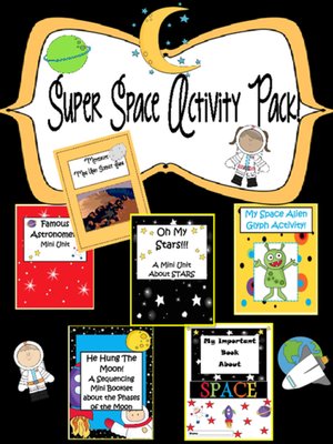 cover image of Super Space Activity Pack! 60 pages